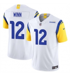 Men Los Angeles Rams 12 Dresser Winn White 2023 F U S E Vapor Untouchable Stitched Football Jersey Men Los Angeles Rams 12 Dresser Winn White 2023 F U S E Vapor Untouchable Stitched Football Jersey