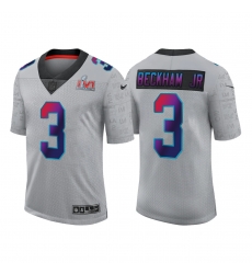 Men Los Angeles Rams 3 Odell Beckham Jr 2022 Grey Super Bowl LVI Limited Stitched Jersey Men Los Angeles Rams 3 Odell Beckham Jr 2022 Grey Super Bowl LVI Limited Stitched Jersey