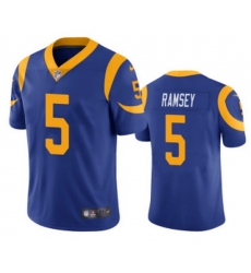 Men Los Angeles Rams 5 Jalen Los Angeles Ramsey Blue Vapor Untouchable Limited Stitched Jersey Men Los Angeles Rams 5 Jalen Los Angeles Ramsey Blue Vapor Untouchable Limited Stitched Jersey