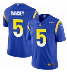 Men Los Angeles Rams 5 Jalen Los Angeles Ramsey Royal Vapor Untouchable Limited Stitched Jersey Men Los Angeles Rams 5 Jalen Los Angeles Ramsey Royal Vapor Untouchable Limited Stitched Jersey