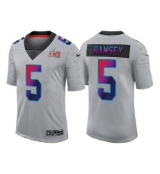 Men Los Angeles Rams 5 Jalen Ramsey 2022 Grey Super Bowl LVI Limited Stitched Jersey Men Los Angeles Rams 5 Jalen Ramsey 2022 Grey Super Bowl LVI Limited Stitched Jersey