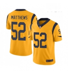 Men Los Angeles Rams 52 Clay Matthews Limited Gold Rush Vapor Untouchable Football Jersey Men Los Angeles Rams 52 Clay Matthews Limited Gold Rush Vapor Untouchable Football Jersey