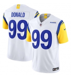 Men Los Angeles Rams 99 Aaron Donald White 2023 F U S E Vapor Untouchable Limited Stitched Football Jersey Men Los Angeles Rams 99 Aaron Donald White 2023 F U S E Vapor Untouchable Limited Stitched Football Jersey
