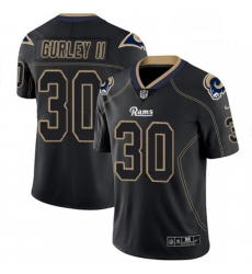 Men Nike Los Angeles Rams 30 Todd Gurley Limited Lights Out Black Rush NFL Jersey Men Nike Los Angeles Rams 30 Todd Gurley Limited Lights Out Black Rush NFL Jersey