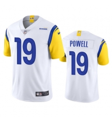 Men's Los Angeles Rams #19 Brandon Powell White Vapor Untouchable Limited Stitched Football Jersey Men's Los Angeles Rams #19 Brandon Powell White Vapor Untouchable Limited Stitched Football Jersey