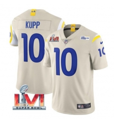 Nike Los Angeles Rams 10 Cooper Kupp Bone 2022 Super Bowl LVI Vapor Limited Jersey Nike Los Angeles Rams 10 Cooper Kupp Bone 2022 Super Bowl LVI Vapor Limited Jersey