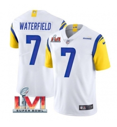 Nike Los Angeles Rams 7 Bob Waterfield White 2022 Super Bowl LVI Vapor Limited Jersey Nike Los Angeles Rams 7 Bob Waterfield White 2022 Super Bowl LVI Vapor Limited Jersey
