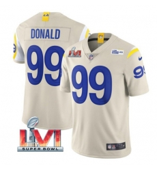 Nike Los Angeles Rams 99 Aaron Donald Bone 2022 Super Bowl LVI Vapor Limited Jersey Nike Los Angeles Rams 99 Aaron Donald Bone 2022 Super Bowl LVI Vapor Limited Jersey