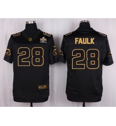 Nike Rams #28 Marshall Faulk Black Mens Stitched NFL Elite Pro Line Gold Collection Jersey Nike Rams #28 Marshall Faulk Black Mens Stitched NFL Elite Pro Line Gold Collection Jersey