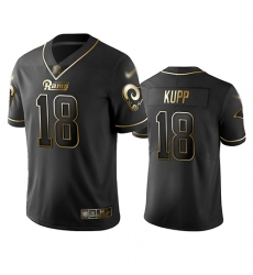 Rams 18 Cooper Kupp Black Men Stitched Football Limited Golden Edition Jersey Rams 18 Cooper Kupp Black Men Stitched Football Limited Golden Edition Jersey