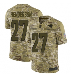 Rams 27 Darrell Henderson Camo Men Stitched Football Limited 2018 Salute To Service Jersey Rams 27 Darrell Henderson Camo Men Stitched Football Limited 2018 Salute To Service Jersey