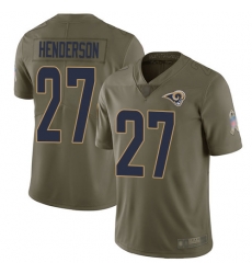 Rams 27 Darrell Henderson Olive Men Stitched Football Limited 2017 Salute To Service Jersey Rams 27 Darrell Henderson Olive Men Stitched Football Limited 2017 Salute To Service Jersey