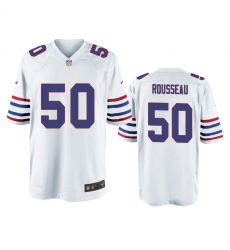 Men Nike Buffalo Bills Gregory Rousseau 50 White Alternate Game Jersey Men Nike Buffalo Bills Gregory Rousseau 50 White Alternate Game Jersey