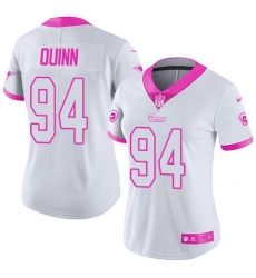 Nike Rams #94 Robert Quinn White Pink Womens Stitched NFL Limited Rush Fashion Jersey Nike Rams #94 Robert Quinn White Pink Womens Stitched NFL Limited Rush Fashion Jersey