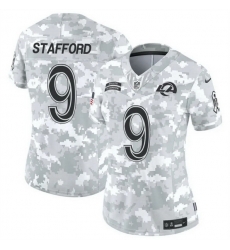 Women Los Angeles Rams 9 Matthew Stafford 2024 F U S E Arctic Camo Salute To Service Limited Stitched Football Jersey Women Los Angeles Rams 9 Matthew Stafford 2024 F U S E Arctic Camo Salute To Service Limited Stitched Football Jersey
