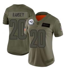 Women Rams 20 Jalen Ramsey Camo Stitched Football Limited 2019 Salute to Service Jersey Women Rams 20 Jalen Ramsey Camo Stitched Football Limited 2019 Salute to Service Jersey
