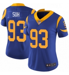 Womens Nike Los Angeles Rams 93 Ndamukong Suh Royal Blue Alternate Vapor Untouchable Elite Player NFL Jersey Womens Nike Los Angeles Rams 93 Ndamukong Suh Royal Blue Alternate Vapor Untouchable Elite Player NFL Jersey