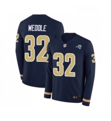 Youth Los Angeles Rams 32 Eric Weddle Limited Navy Blue Therma Long Sleeve Football Jersey Youth Los Angeles Rams 32 Eric Weddle Limited Navy Blue Therma Long Sleeve Football Jersey