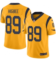 Youth Nike Rams #89 Tyler Higbee Gold Stitched NFL Limited Rush Jersey Youth Nike Rams #89 Tyler Higbee Gold Stitched NFL Limited Rush Jersey
