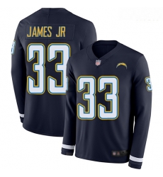Chargers 33 Derwin James Jr Navy Blue Team Color Men Stitched Football Limited Therma Long Sleeve Jersey Chargers 33 Derwin James Jr Navy Blue Team Color Men Stitched Football Limited Therma Long Sleeve Jersey