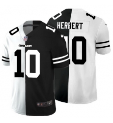 Los Angeles Chargers 10 Justin Herbert Men Black V White Peace Split Nike Vapor Untouchable Limited NFL Jersey Los Angeles Chargers 10 Justin Herbert Men Black V White Peace Split Nike Vapor Untouchable Limited NFL Jersey