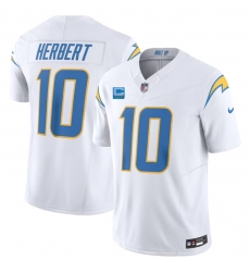 Men Los Angeles Chargers 10 Justin Herbert White 2023 F U S E With 3 Star C Patch Vapor Untouchable Limited Stitched Jersey Men Los Angeles Chargers 10 Justin Herbert White 2023 F U S E With 3 Star C Patch Vapor Untouchable Limited Stitched Jersey