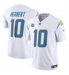 Men Los Angeles Chargers 10 Justin Herbert White 2024 F U S E With 4 Star C Patch Vapor Untouchable Limited Stitched Jersey Men Los Angeles Chargers 10 Justin Herbert White 2024 F U S E With 4 Star C Patch Vapor Untouchable Limited Stitched Jersey