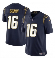 Men Los Angeles Chargers 16 Casey Bauman Navy 2024 Vapor Limited Stitched Football Jersey Men Los Angeles Chargers 16 Casey Bauman Navy 2024 Vapor Limited Stitched Football Jersey