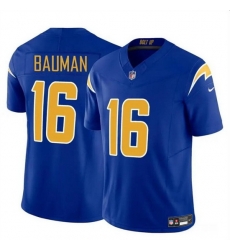 Men Los Angeles Chargers 16 Casey Bauman Royal 2024 F U S E Vapor Limited Stitched Football Jersey Men Los Angeles Chargers 16 Casey Bauman Royal 2024 F U S E Vapor Limited Stitched Football Jersey