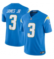 Men Los Angeles Chargers 3 Derwin James Jr Blue 2023 F U S E Vapor Untouchable Limited Stitched Jersey Men Los Angeles Chargers 3 Derwin James Jr Blue 2023 F U S E Vapor Untouchable Limited Stitched Jersey