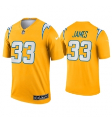 Men Los Angeles Chargers 33 Derwin James Inverted Legend Gold Jersey Men Los Angeles Chargers 33 Derwin James Inverted Legend Gold Jersey