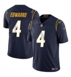 Men Los Angeles Chargers 4 Gus Edwards Navy Vapor Limited Stitched Football Jersey Men Los Angeles Chargers 4 Gus Edwards Navy Vapor Limited Stitched Football Jersey