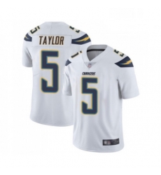 Men Los Angeles Chargers 5 Tyrod Taylor White Vapor Untouchable Limited Player Football Jersey Men Los Angeles Chargers 5 Tyrod Taylor White Vapor Untouchable Limited Player Football Jersey