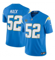 Men Los Angeles Chargers 52 Khalil Mack Blue 2024 F U S E With 4 Star C Patch Vapor Untouchable Limited Stitched Jersey Men Los Angeles Chargers 52 Khalil Mack Blue 2024 F U S E With 4 Star C Patch Vapor Untouchable Limited Stitched Jersey