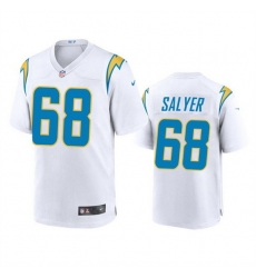 Men Los Angeles Chargers 68 Jamaree Salyer White Stitched Jersey Men Los Angeles Chargers 68 Jamaree Salyer White Stitched Jersey