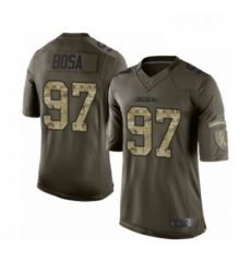 Men Los Angeles Chargers 97 Joey Bosa Limited Green Salute to Service Football Jersey Men Los Angeles Chargers 97 Joey Bosa Limited Green Salute to Service Football Jersey