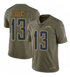 Men Nike Los Angeles Chargers 13 Keenan Allen Limited Olive 2017 Salute to Service NFL Jersey Men Nike Los Angeles Chargers 13 Keenan Allen Limited Olive 2017 Salute to Service NFL Jersey
