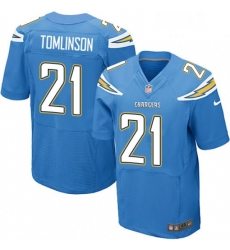 Men Nike Los Angeles Chargers 21 LaDainian Tomlinson Elite Electric Blue Alternate NFL Jersey Men Nike Los Angeles Chargers 21 LaDainian Tomlinson Elite Electric Blue Alternate NFL Jersey