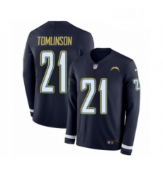 Men Nike Los Angeles Chargers 21 LaDainian Tomlinson Limited Navy Blue Therma Long Sleeve NFL Jersey Men Nike Los Angeles Chargers 21 LaDainian Tomlinson Limited Navy Blue Therma Long Sleeve NFL Jersey