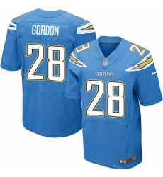 Men Nike Los Angeles Chargers 28 Melvin Gordon Elite Electric Blue Alternate NFL Jersey Men Nike Los Angeles Chargers 28 Melvin Gordon Elite Electric Blue Alternate NFL Jersey