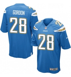 Men Nike Los Angeles Chargers 28 Melvin Gordon Game Electric Blue Alternate NFL Jersey Men Nike Los Angeles Chargers 28 Melvin Gordon Game Electric Blue Alternate NFL Jersey