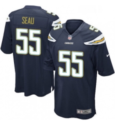 Men Nike Los Angeles Chargers 55 Junior Seau Game Navy Blue Team Color NFL Jersey Men Nike Los Angeles Chargers 55 Junior Seau Game Navy Blue Team Color NFL Jersey