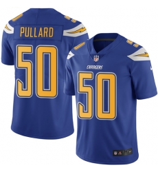 Mens Los Angel Chargers #50 Hayes Pullard Blue Alternate Rush Jersey Mens Los Angel Chargers #50 Hayes Pullard Blue Alternate Rush Jersey