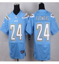 New San Diego Chrgers #24 Brandon Flowers Electric Blue Alternate Men Stitched NFL New Elite Jersey New San Diego Chrgers #24 Brandon Flowers Electric Blue Alternate Men Stitched NFL New Elite Jersey