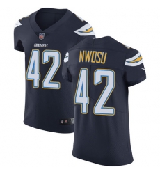 Nike Chargers #42 Uchenna Nwosu Navy Blue Team Color Mens Stitched NFL Vapor Untouchable Elite Jersey Nike Chargers #42 Uchenna Nwosu Navy Blue Team Color Mens Stitched NFL Vapor Untouchable Elite Jersey