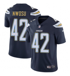 Nike Chargers #42 Uchenna Nwosu Navy Blue Team Color Mens Stitched NFL Vapor Untouchable Limited Jersey Nike Chargers #42 Uchenna Nwosu Navy Blue Team Color Mens Stitched NFL Vapor Untouchable Limited Jersey