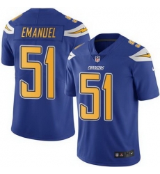 Nike Chargers #51 Kyle Emanuel Electric Blue Mens Stitched NFL Limited Rush Jersey Nike Chargers #51 Kyle Emanuel Electric Blue Mens Stitched NFL Limited Rush Jersey