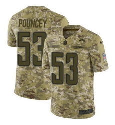 Nike Chargers #53 Mike Pouncey Camo Mens Stitched NFL Limited 2018 Salute To Service Jersey Nike Chargers #53 Mike Pouncey Camo Mens Stitched NFL Limited 2018 Salute To Service Jersey