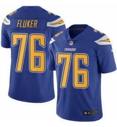 Nike Chargers #76 D J Fluker Electric Blue Mens Stitched NFL Limited Rush Jersey Nike Chargers #76 D J Fluker Electric Blue Mens Stitched NFL Limited Rush Jersey