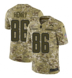 Nike Chargers #86 Hunter Henry Camo Mens Stitched NFL Limited 2018 Salute To Service Jersey Nike Chargers #86 Hunter Henry Camo Mens Stitched NFL Limited 2018 Salute To Service Jersey